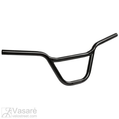 Vairas BMX, plieninis, juodas