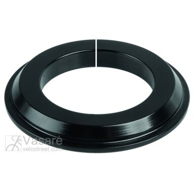Vairo kolonėlės / šakės adapteris juodas 1.1/8" 30mm Vairo kolonėlės / šakės adapteris juodas 1.1/8" 30mm