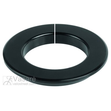Vairo kolonėlės / šakės adapteris juodas 1.1/8" 30mm Vairo kolonėlės / šakės adapteris juodas 1.1/8" 30mm