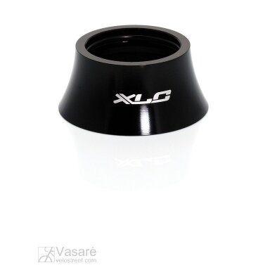Vairo kolonėlės tarpiklis XLC A-Head 18 mm, siaurėjančios formos, juodas Vairo kolonėlės tarpiklis XLC A-Head 18 mm, siaurėjančios formos, juodas