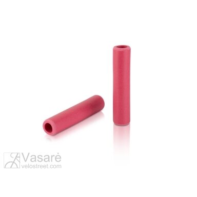 Vairo rankenėlės XLC Grips Silikon GR-S31, 130mm, raudonos Vairo rankenėlės XLC Grips Silikon GR-S31, 130mm, raudonos