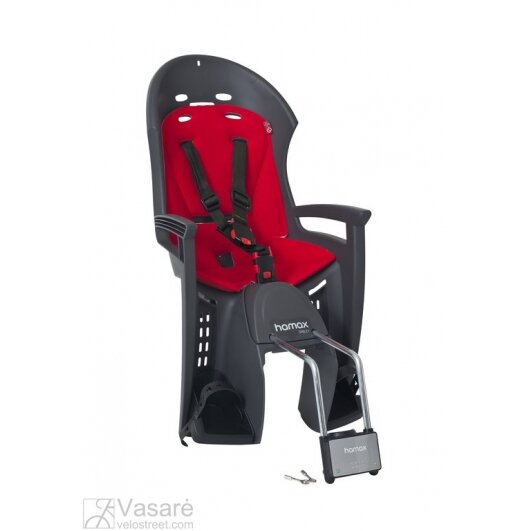 Child seat rear Hamax Smiley Grey/Red Child seat rear Hamax Smiley Grey/Red