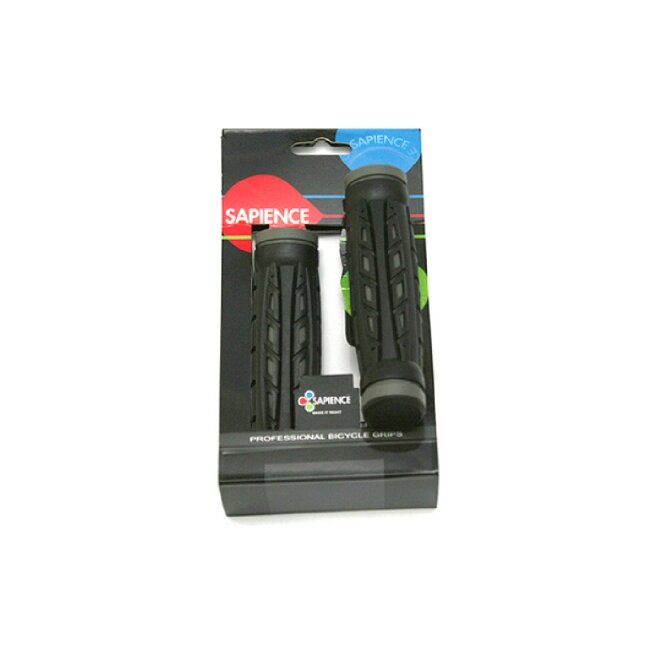 Vairo rankenėlės Sapience SPG-13 20 x 128 mm juoda/pilka Vairo rankenėlės Sapience SPG-13 20 x 128 mm juoda/pilka