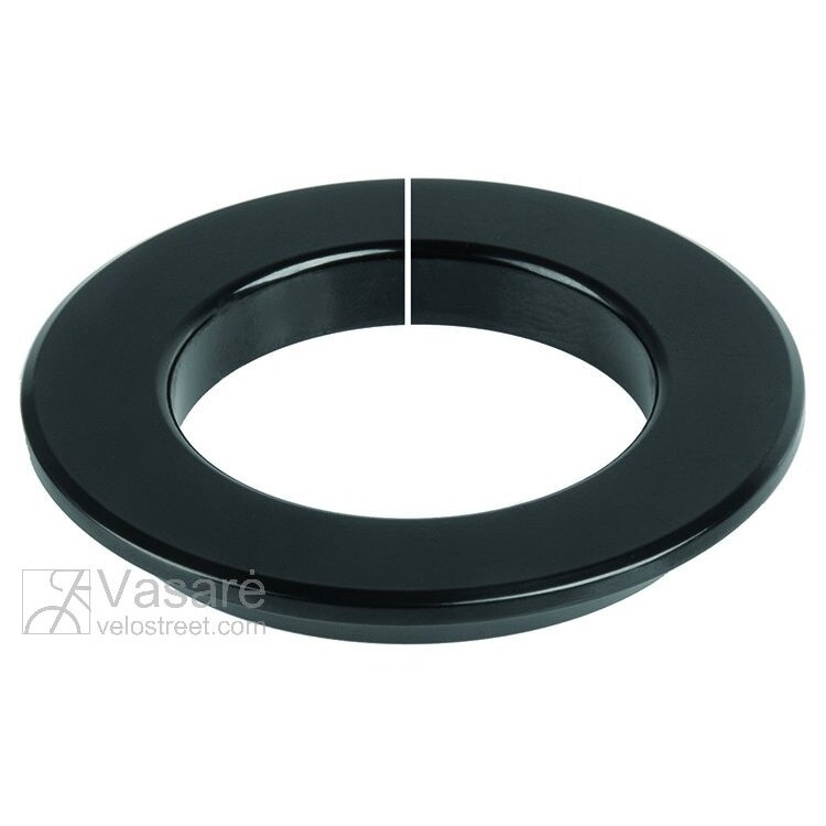 Vairo kolonėlės / šakės adapteris juodas 1.1/8" 30mm Vairo kolonėlės / šakės adapteris juodas 1.1/8" 30mm