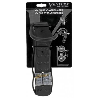 Bicycle wall hanger Ventura, steel, black Bicycle wall hanger Ventura, steel, black