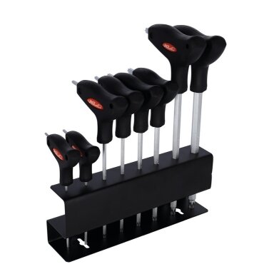 XLC T-shaped multiteeth wrench T-shape, 10/15/20/25/30/40/45/50mm incl presenter XLC T-shaped multiteeth wrench T-shape, 10/15/20/25/30/40/45/50mm incl presenter