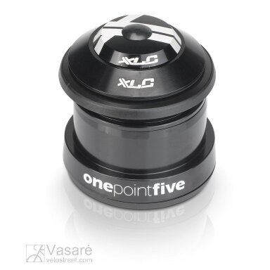 XLC Vairo kolonėlė A-Headset HS-I10 1 1/8 - 1,5 " platėjančiai šakei, pusiau integruota XLC Vairo kolonėlė A-Headset HS-I10 1 1/8 - 1,5 " platėjančiai šakei, pusiau integruota