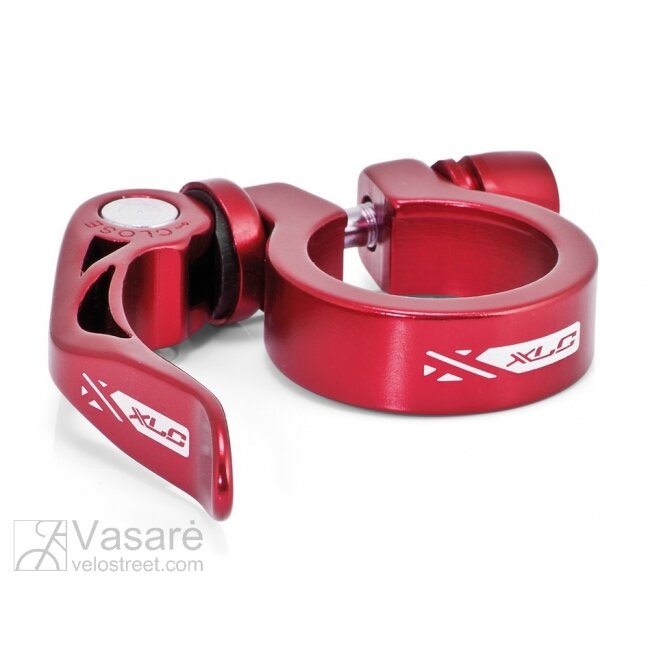 XLC seat post-clamp ring PC-L04,34,9 mm red with QR XLC seat post-clamp ring PC-L04,34,9 mm red with QR