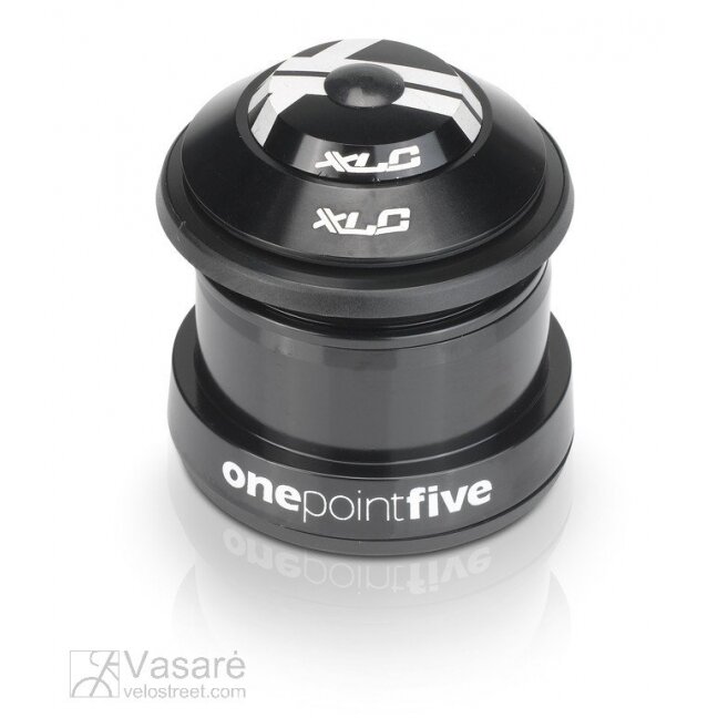 XLC Vairo kolonėlė A-Headset HS-I10 1 1/8 - 1,5 " platėjančiai šakei, pusiau integruota XLC Vairo kolonėlė A-Headset HS-I10 1 1/8 - 1,5 " platėjančiai šakei, pusiau integruota