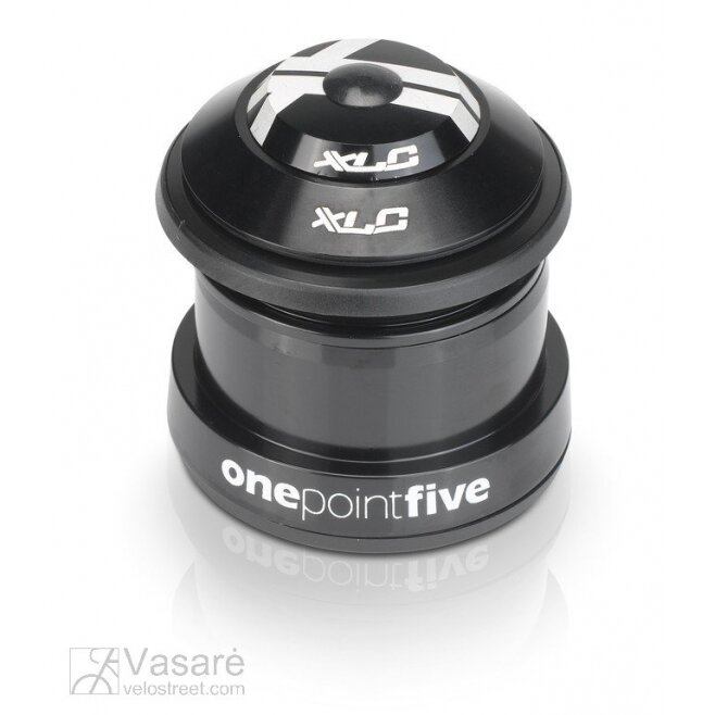 XLC Vairo kolonėlė A-Headset HS-I10 1 1/8 - 1,5 " platėjančiai šakei, pusiau integruota XLC Vairo kolonėlė A-Headset HS-I10 1 1/8 - 1,5 " platėjančiai šakei, pusiau integruota