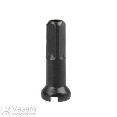 Žalvarinė stipino galvutė, 14 mm, nikeliuota juoda Žalvarinė stipino galvutė, 14 mm, nikeliuota juoda